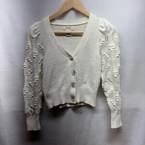 Jessica‎ Simpson Cream Cropped Sweater - Size XS - Cute!